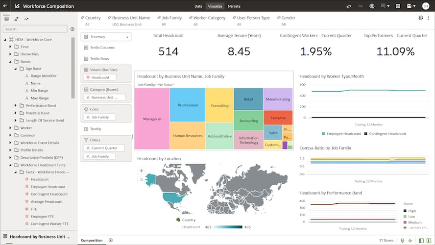 Fusion Analytics Data Visualization Oracle Australia