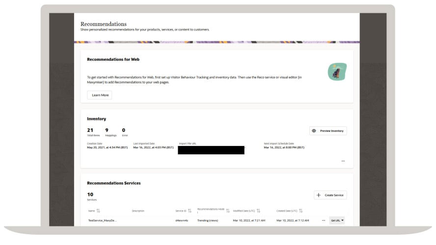 Recommandations personnalisées pour vos produits, services ou contenus