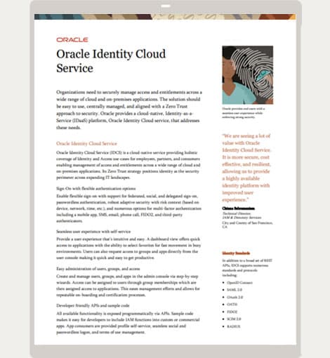 Oracle Identity Cloud Service
