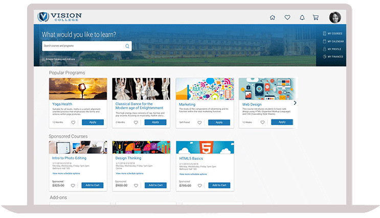 Recorridos por los productos de educación superior