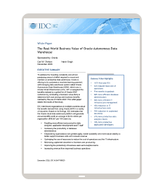 Business value found by IDC