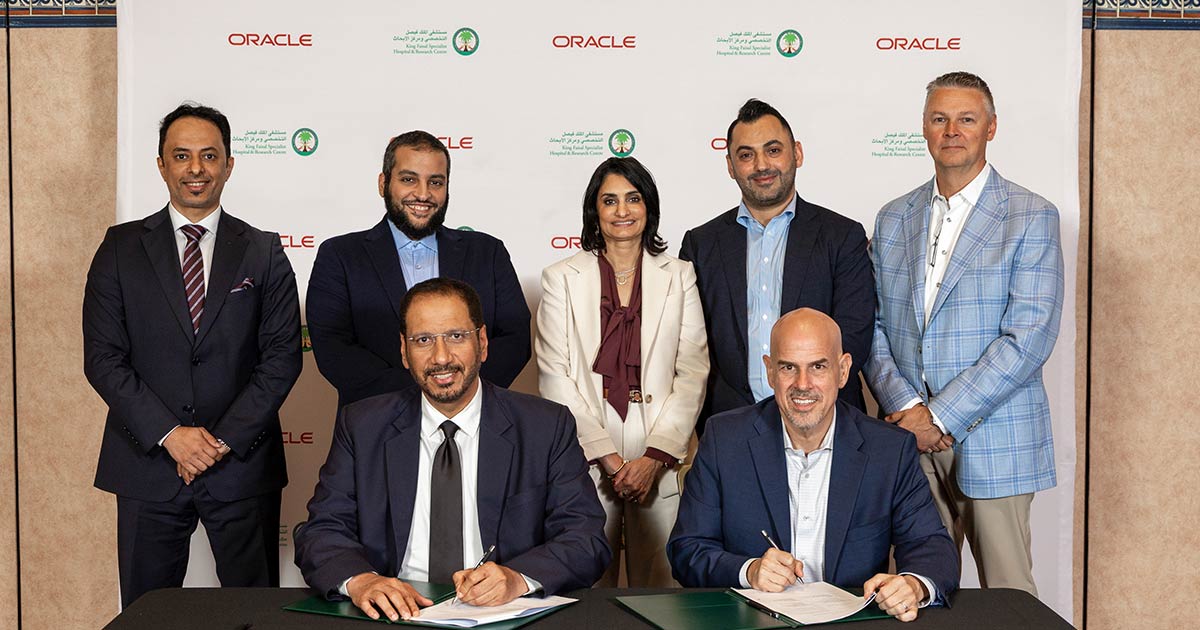 Oracle and King Faisal Specialist Hospital & Research Centre to Advance Healthcare Innovation in Saudi Arabia