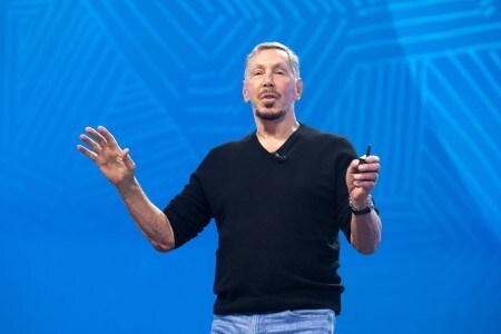 기조연설 중인 래리 엘리슨 오라클 CTO>
ⓒ오라클