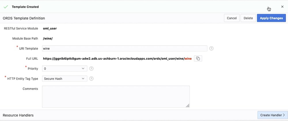 Creating a simple REST API template
