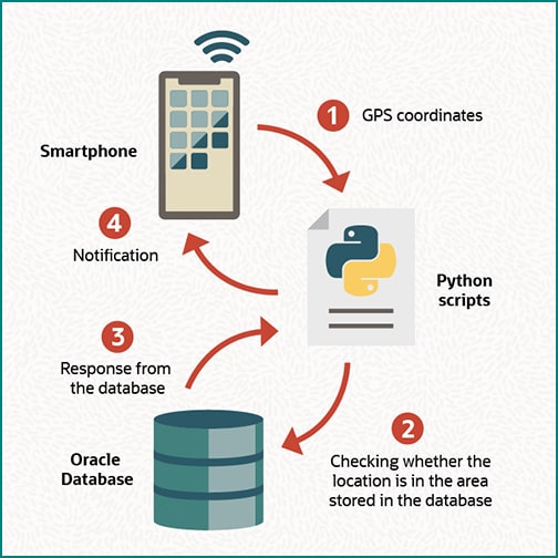 se tv bag visuel Spatial features of Oracle Database for location apps in Python