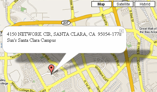 Figure 3: A Client-Side Mashup With the Google Maps Service