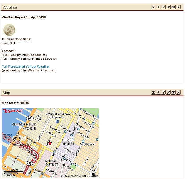 Figure 2: Sample Application: Public Render Parameters