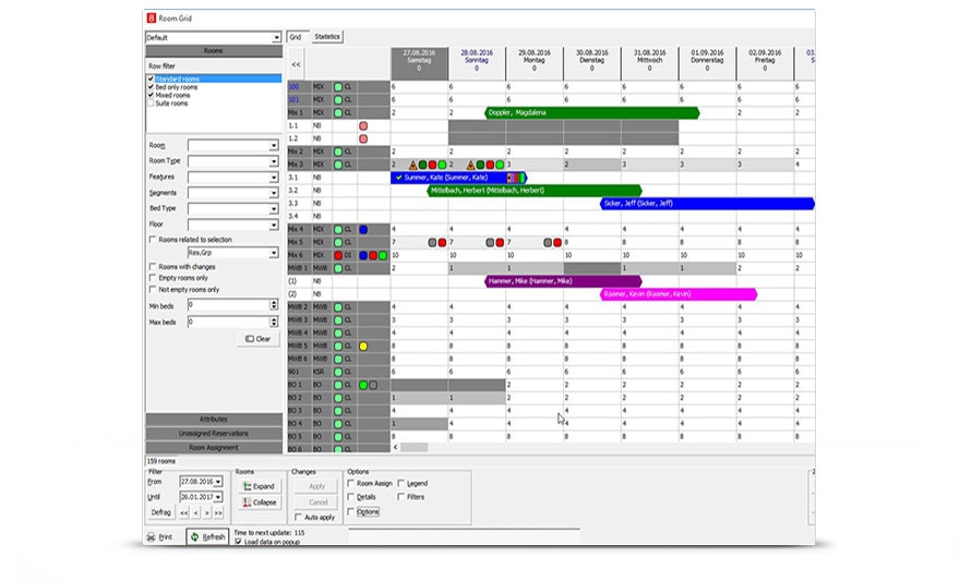 Suite8 Property Bed Management Screen Shot 1