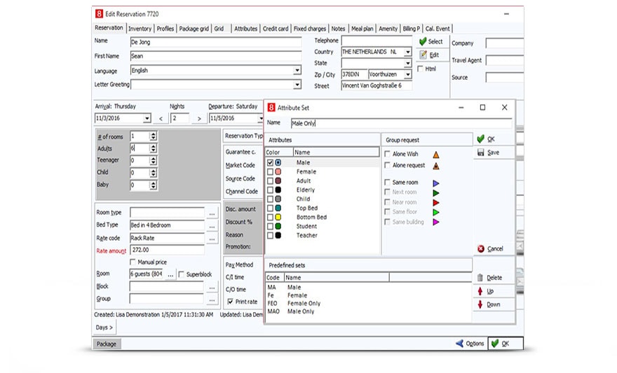 Suite8 Property Bed Management Screen Shot 4