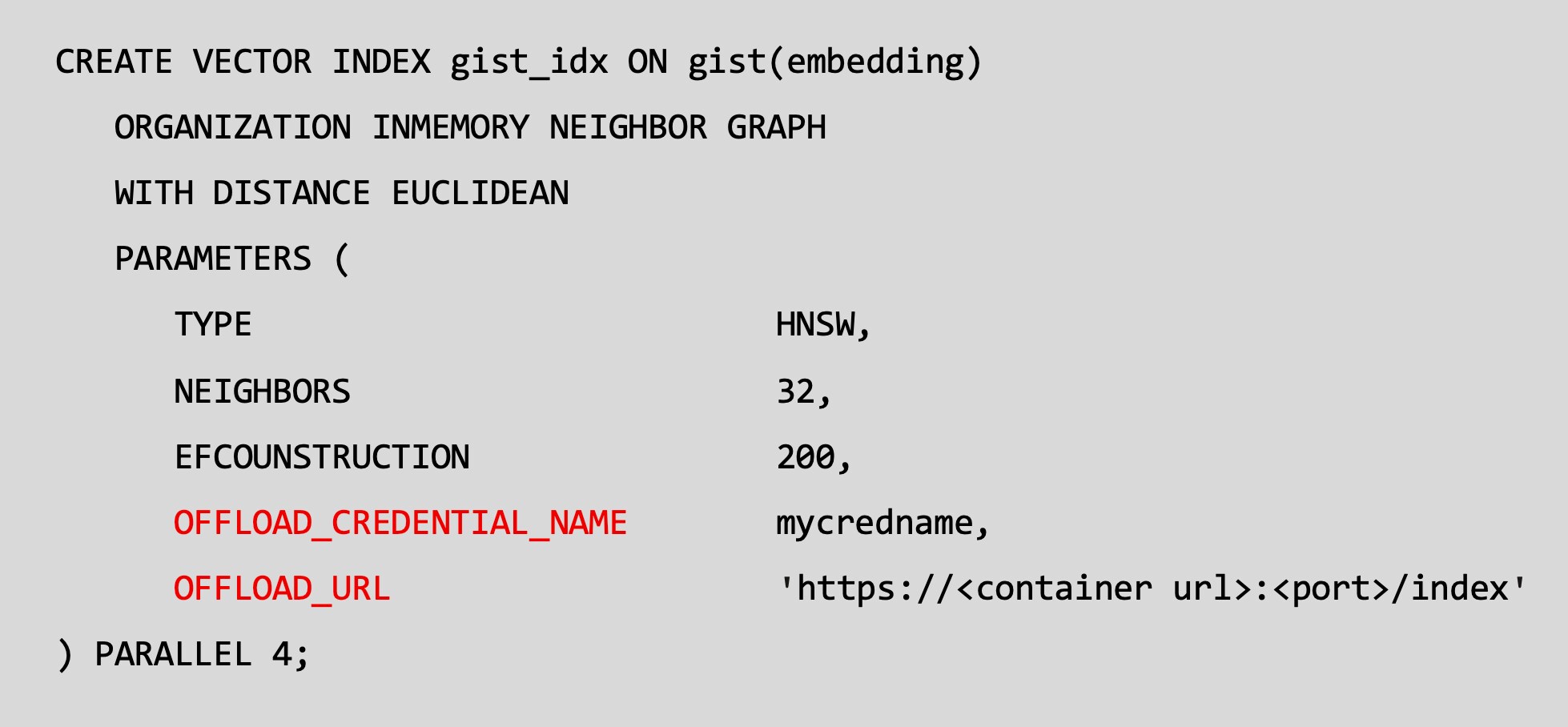 Create Vector Index