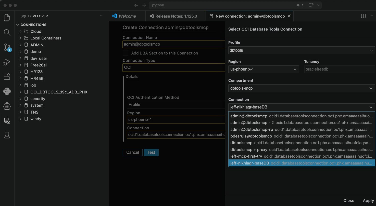 connection dialog