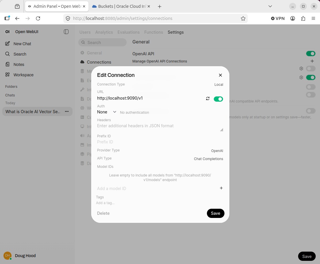 OpenWebUI configuration