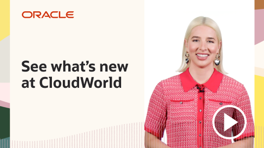 Watch to learn about what you can expect this year at CloudWorld