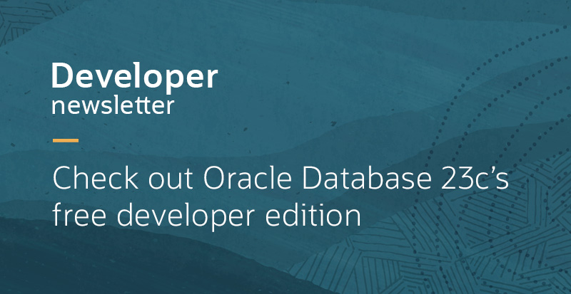 Developer Newsletter Banner Image