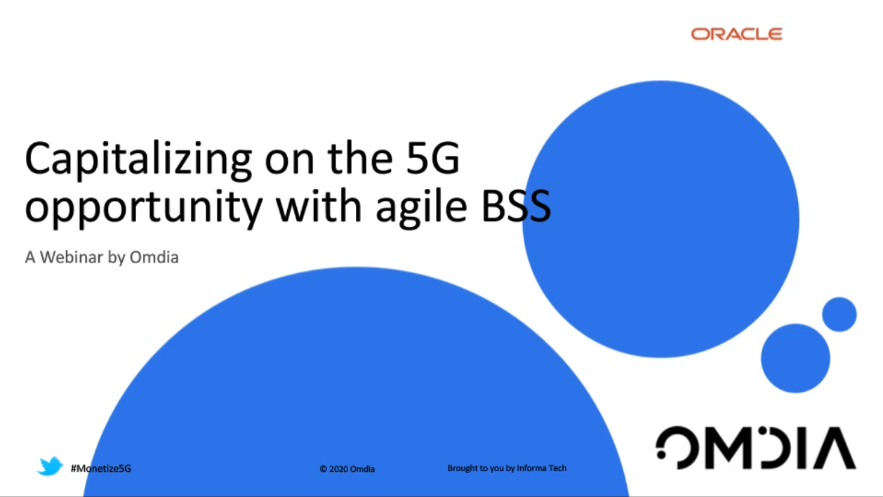 Capitalizing on the 5G opportunity with agile BSS
