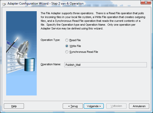 Step 2 of the File Adapter Configuration Wizard