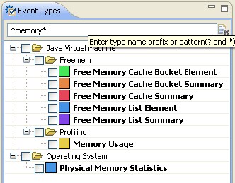 Event Type View filtering