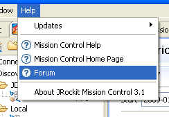 Links to Mission Control forum and home page