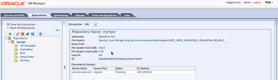 The newly created repository.