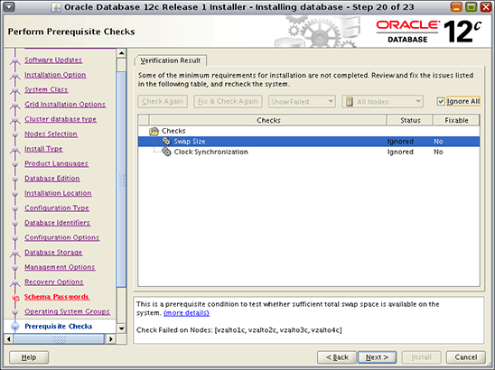 图 8. Perform Prerequisite Checks 屏幕