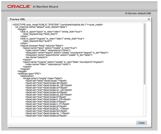 图 12. 预览 XML 代码