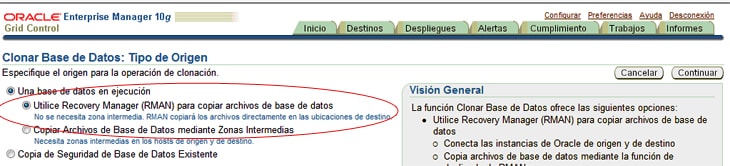 Tipo de origen, hacer click en Continuar