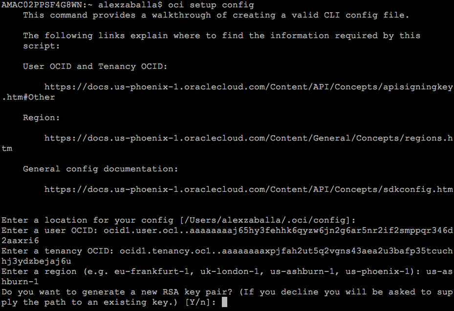 Utilizando o Oracle Cloud Infrastructure CLI (OCICLI) Parte 1