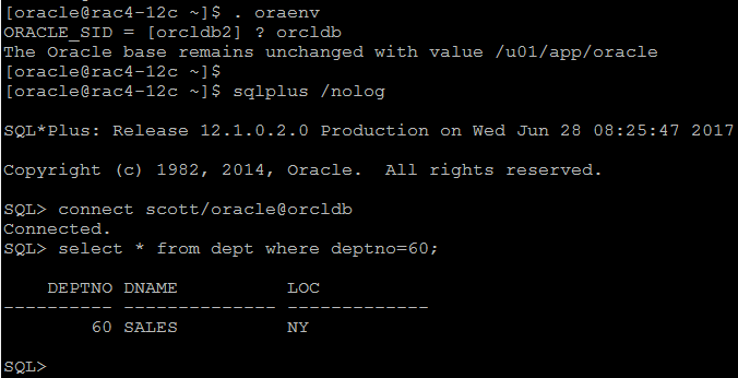Teste a funcionalidade do Oracle GoldenGate com