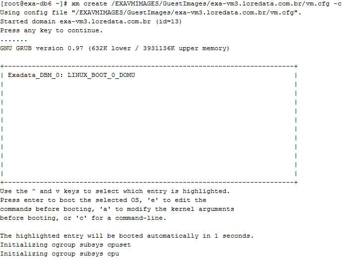 Exadata Migrando uma VM para outro DBServer Oracle Brasil