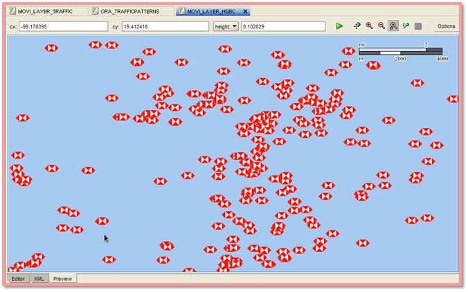 Previsualización de la capa de Bancos HSBC