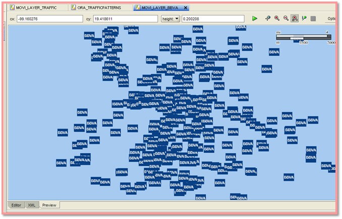 Previsualización de la capa de Bancos BBVA Bancomer
