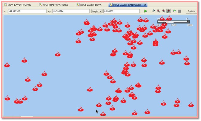 Previsualización de la capa de Bancos Santander