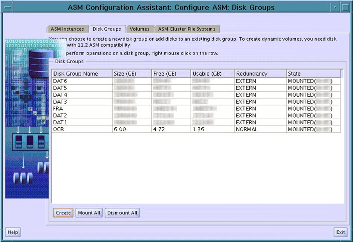 asm configuration