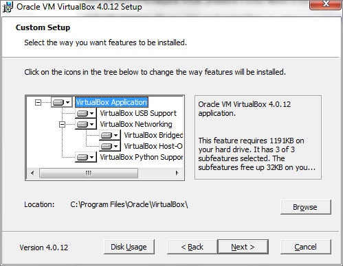 Tela de Customização