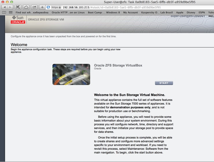 Instalação Oracle Database 12c sobre Oracle RAC 12c com ASM sobre Oracle Storage ZFS