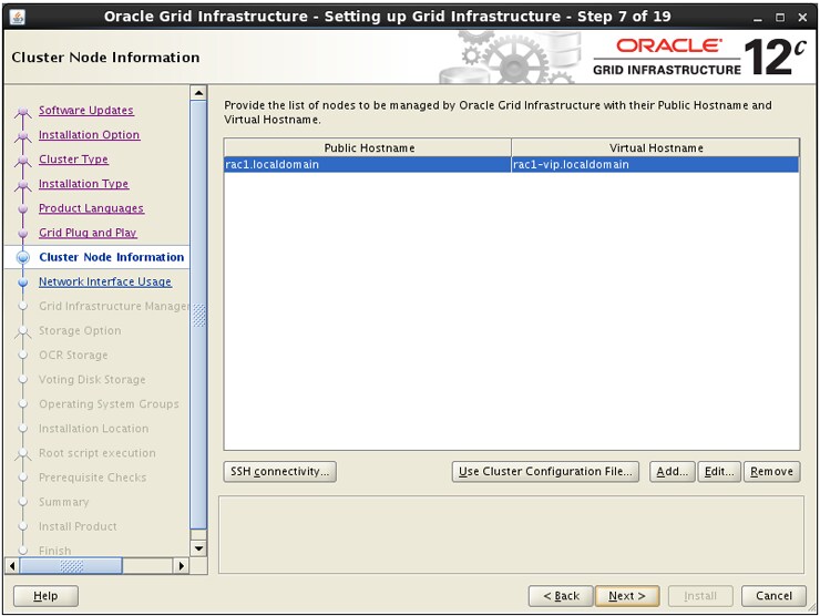 Instalação Oracle Database 12c sobre Oracle RAC 12c com ASM sobre Oracle Storage ZFS
