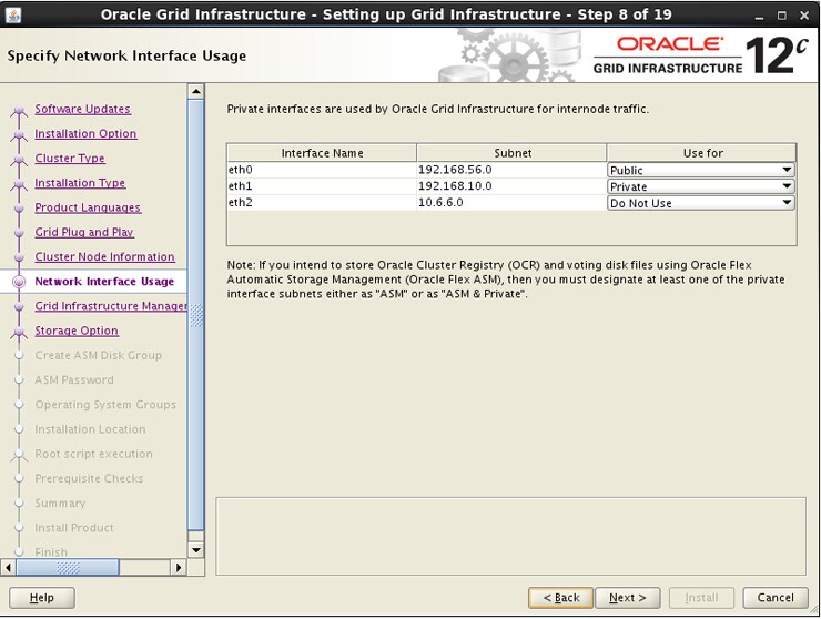 Instalação Oracle Database 12c sobre Oracle RAC 12c com ASM sobre Oracle Storage ZFS