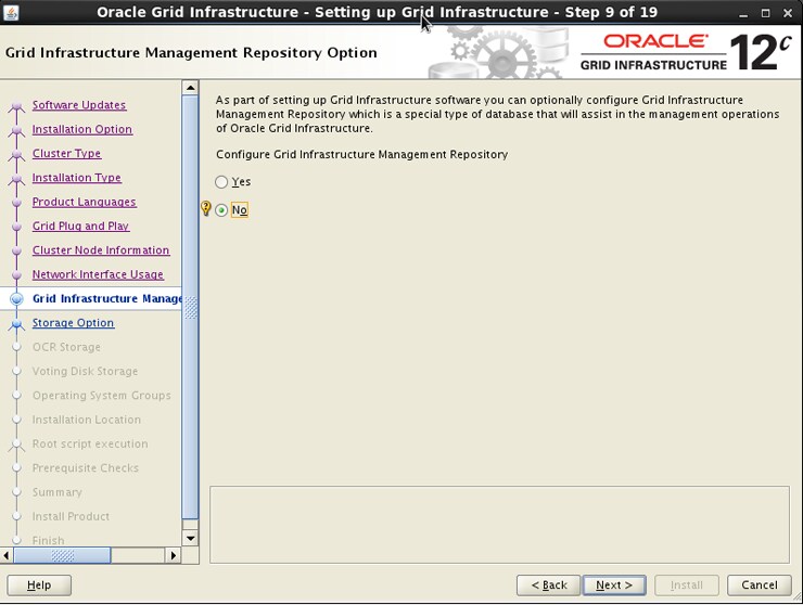 Instalação Oracle Database 12c sobre Oracle RAC 12c com ASM sobre Oracle Storage ZFS