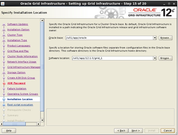 Instalação Oracle Database 12c sobre Oracle RAC 12c com ASM sobre Oracle Storage ZFS