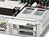 The SPARC T4-1B server module supports up to 256 GB of memory, one Fabric Expansion Module, one RAID Expansion Module (REM), and two internal SAS drives.