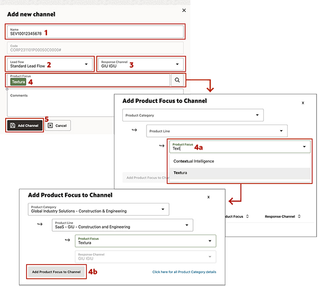 Setting channel properties