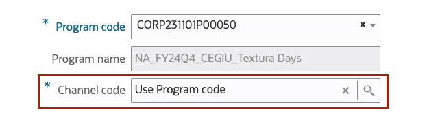 GMS Portal channel code field