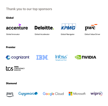 Thank you to our Global sponsors