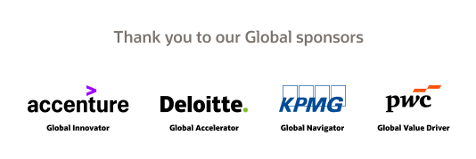 Thank you to our Global sponsors