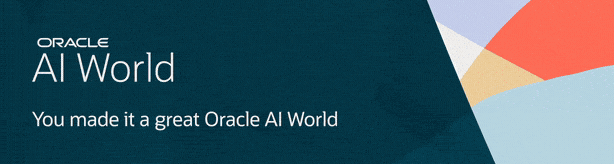 Oracle AI World. You made it a great AI World