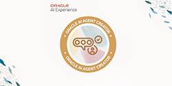 Oracle AI Agent Creator Badge Unlocked!