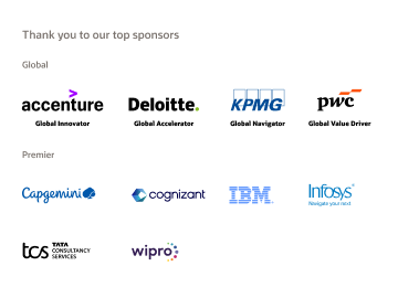 Thank you to our Global sponsors