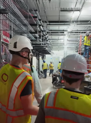 Take a peek at construction of the world’s largest AI cluster