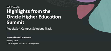 Campus Solutions Fast Track: Highlights from Oracle Higher Education Summit