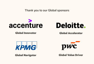 Thank you to our Global sponsors